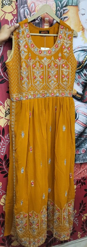 Mustard Colour Suit Set Pant and Dupatta