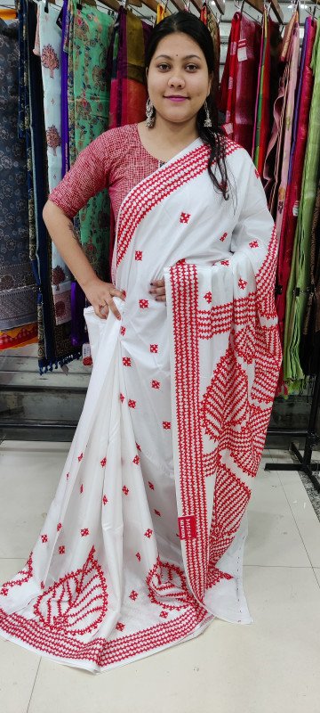 Gujrati  Stitched Sarees On Art Silk / Blended Bangalore Silk With Bp