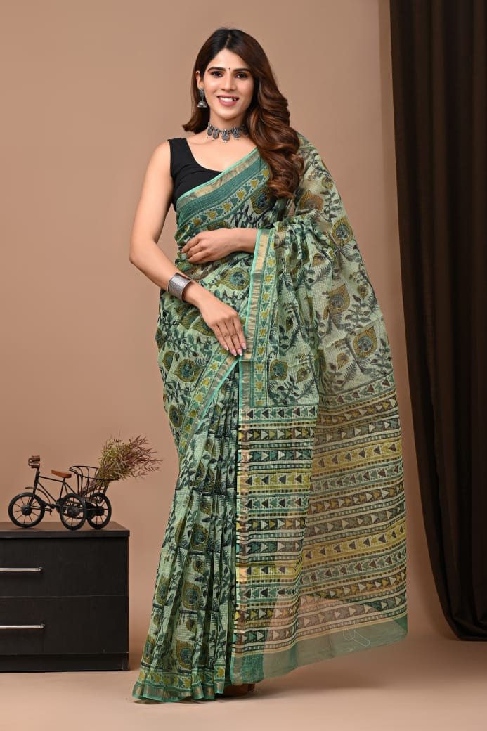 Pure Cotton Kota Sarees With BP