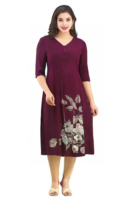 Women's Pure Mulmul Cotton- Kurti, Pant and Dupatta Set