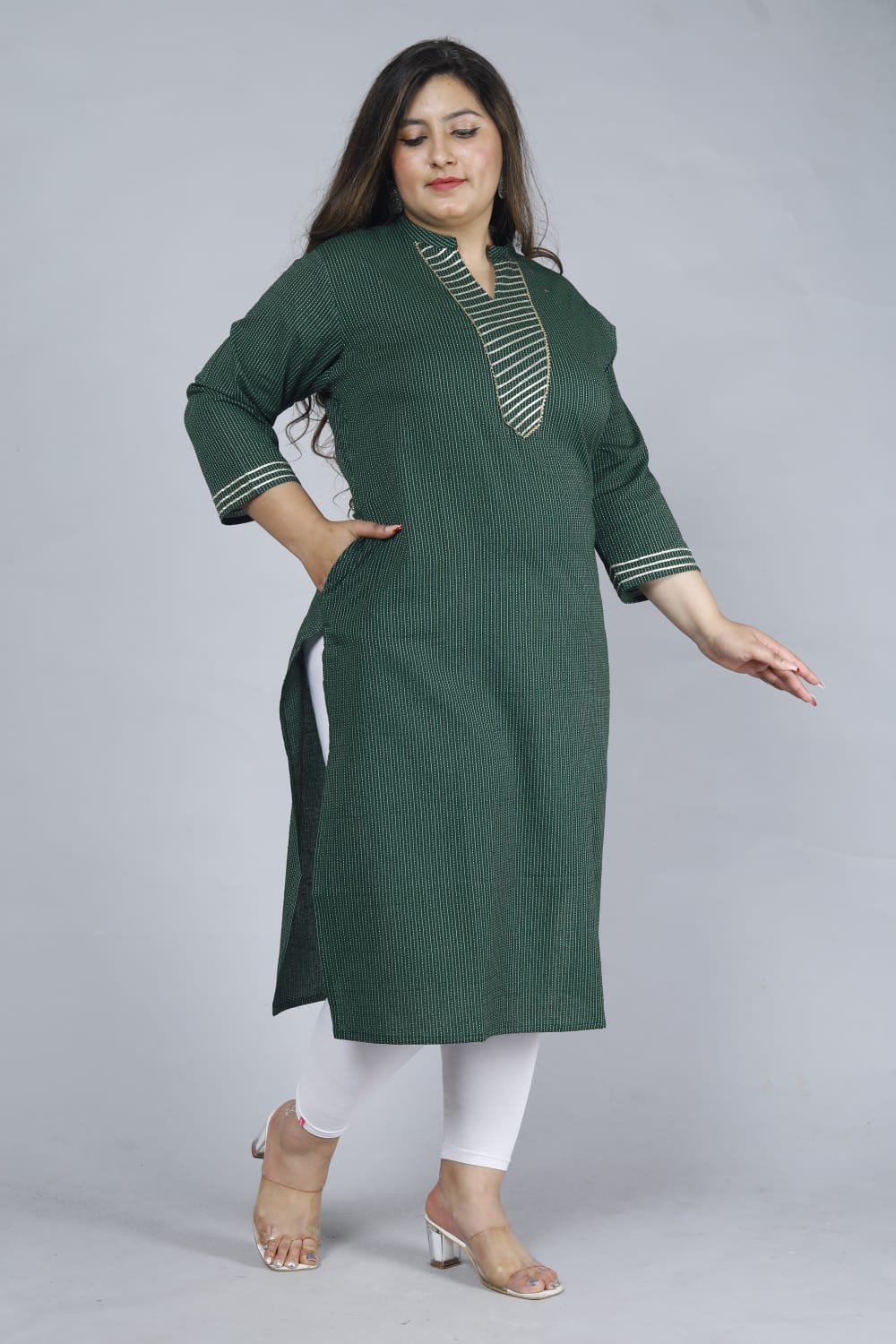 Plus Size Pure Cotton Kurtis