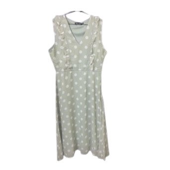 Olive Polka Dot Midi Dress