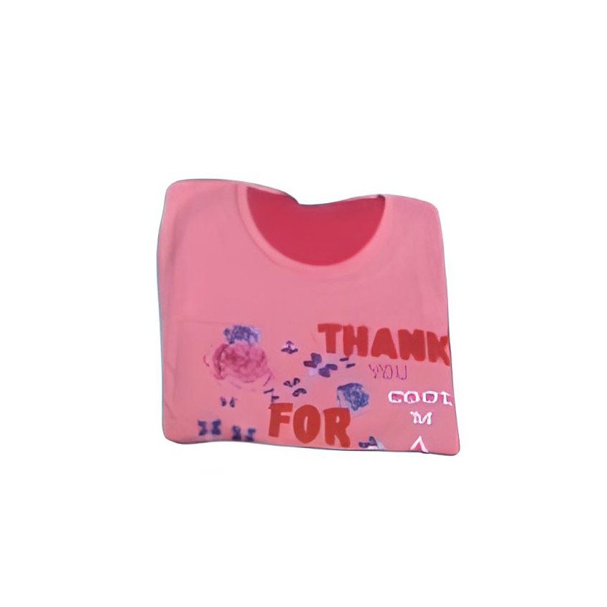 Smart Pure Cotton Rose Pink Tshirt And Red Pant For Girls