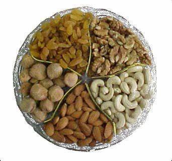 5 types of Dry Fruits 12-15 pieces each